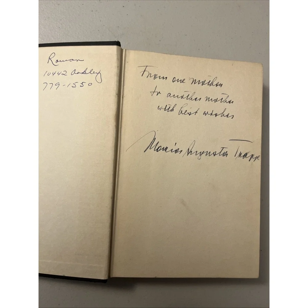 Maria Augusta Trapp Yesterday, Today and Forever 1952 Book Signed Lippincott